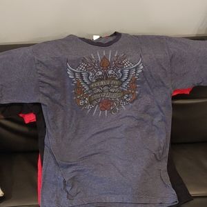 Harley davidson mens xl blue live to ride tshirt